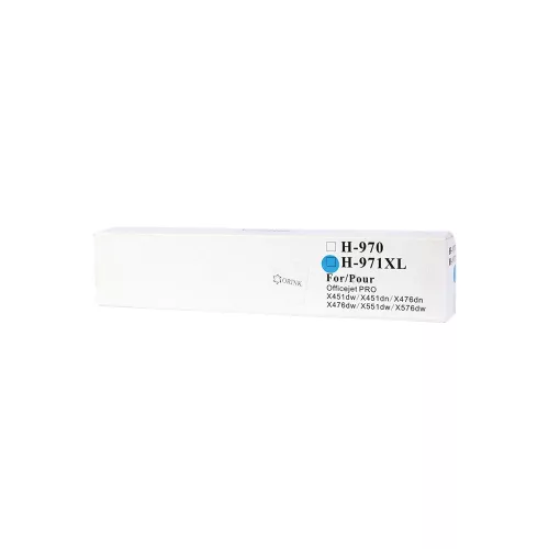 Utángyártott Hp 971XL/CN626AE tintapatron cyan ORINK