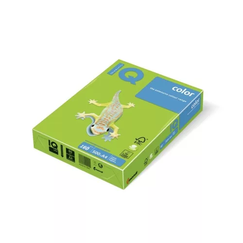 Másolópapír, színes, A4, 160g. IQ MA42 250ív/csomag, intenzív tavaszi zöld