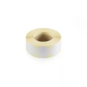   Etikett címke, 30mm, körcímke tekercses 1000 db/tekercs fehér