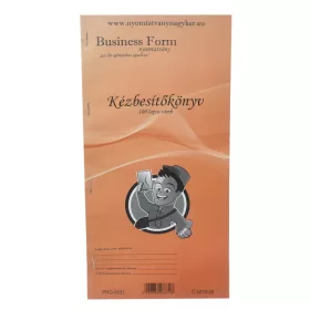 Kézbesítő könyv 100lapos 130x297mm, C.5230-29