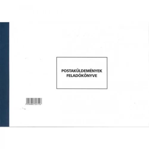 Postaküldemények feladókönyve A4, fekvő 50 lapos C.7976-11/új