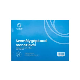   Személygépkocsi menetlevél A5, 100 lapos D.GEPJ.36/5 Bluering®