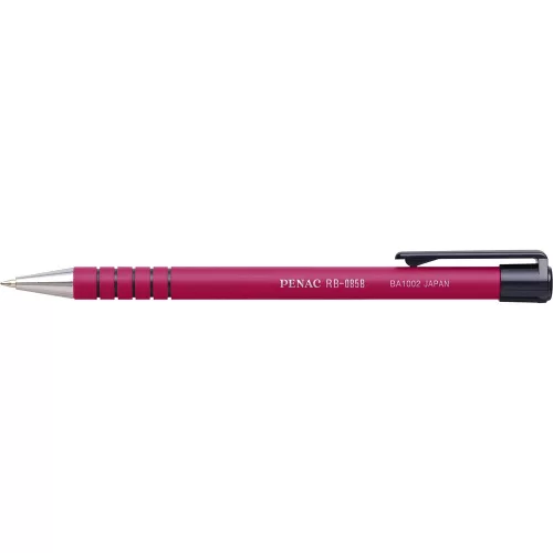 Golyóstoll 0,7mm, piros test, Penac RB085B, írásszín piros