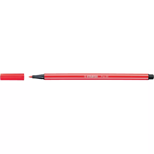 Rostirón, filctoll 1mm, M STABILO Pen 68 kármin piros