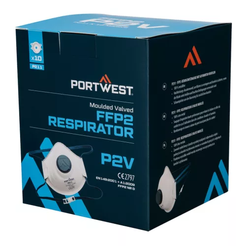 Portwest Formázott FFP2 szelepes maszk (10 db)