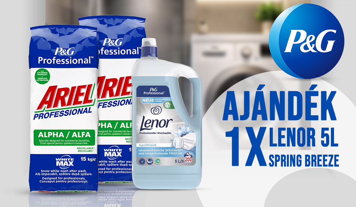 Ariel Alfa white mosópor 2x + 1x Lenor Spring